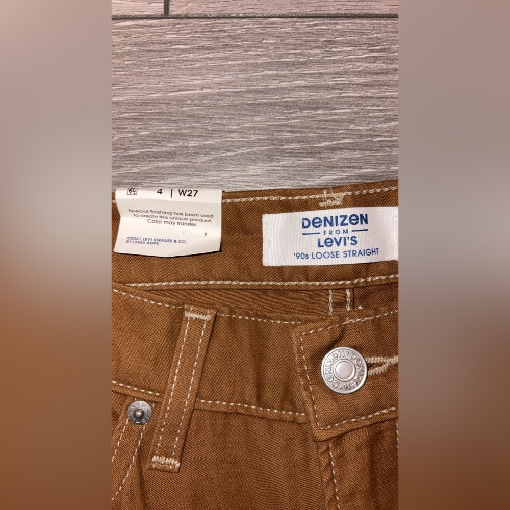 Denizen Levi’s Utility 90’s Loose Straight Sz 4/27 New W Tags Mid Rise Comfort - Picture 4 of 10
